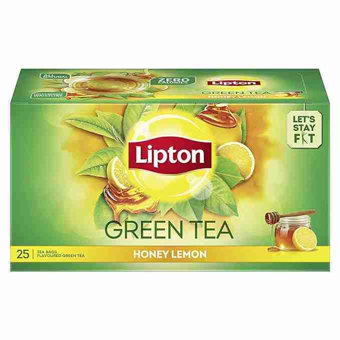 Lipton Honey Lemon Green Tea Bags, 25 Pieces