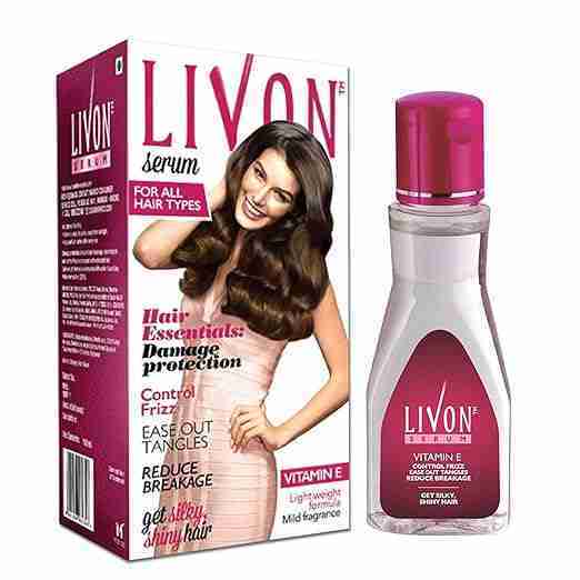 Livon Serum for Women & Men|All Hair Types for Frizz-free, Smooth & Glossy Hair |With Argan Oil & Vitamin E | 50ml