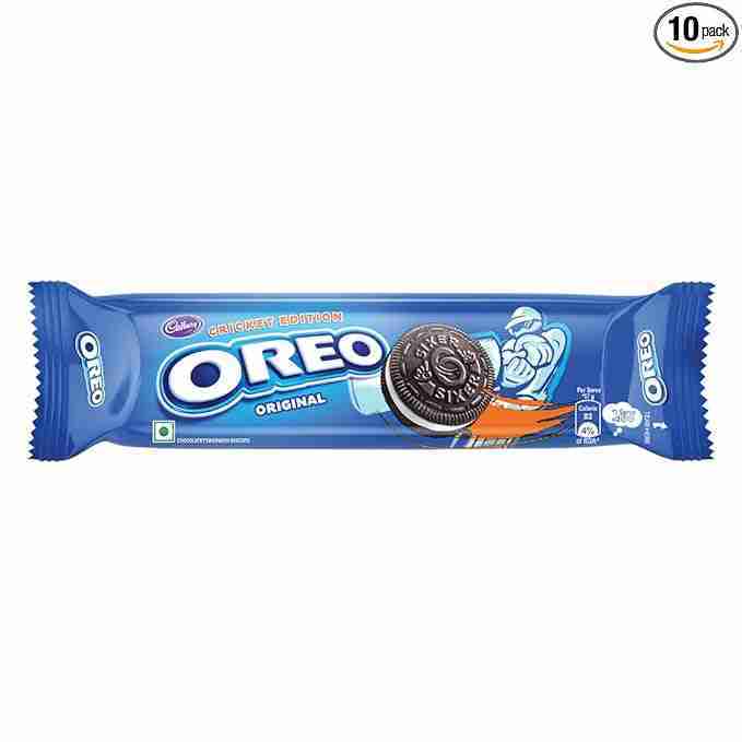 Oreo Cadbury Vanilla Flavour Crème Sandwich Biscuit, 113.75 G