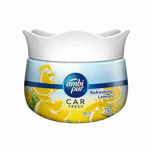 Ambi Pur Car Freshener Gel, Refreshing Lemon, 75 g